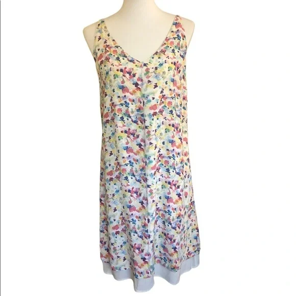 Meadow Floral Water Color Slip Dress by CAbi - Picture 10 of 16